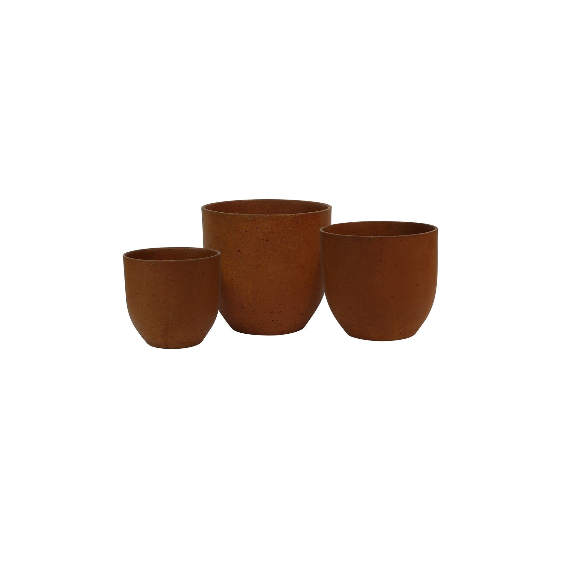 Hortus Classic Oxidized Planter - x 3 - H24/H20/H16cm - Contemporary Planters