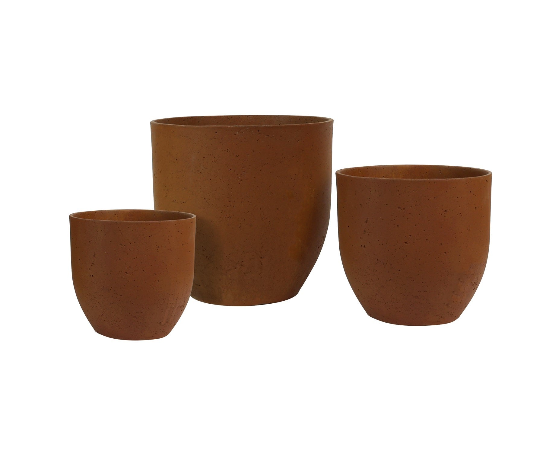 Hortus Classic Oxidized Planter - x 3 - H34 /H31/H27cm - Contemporary Planters