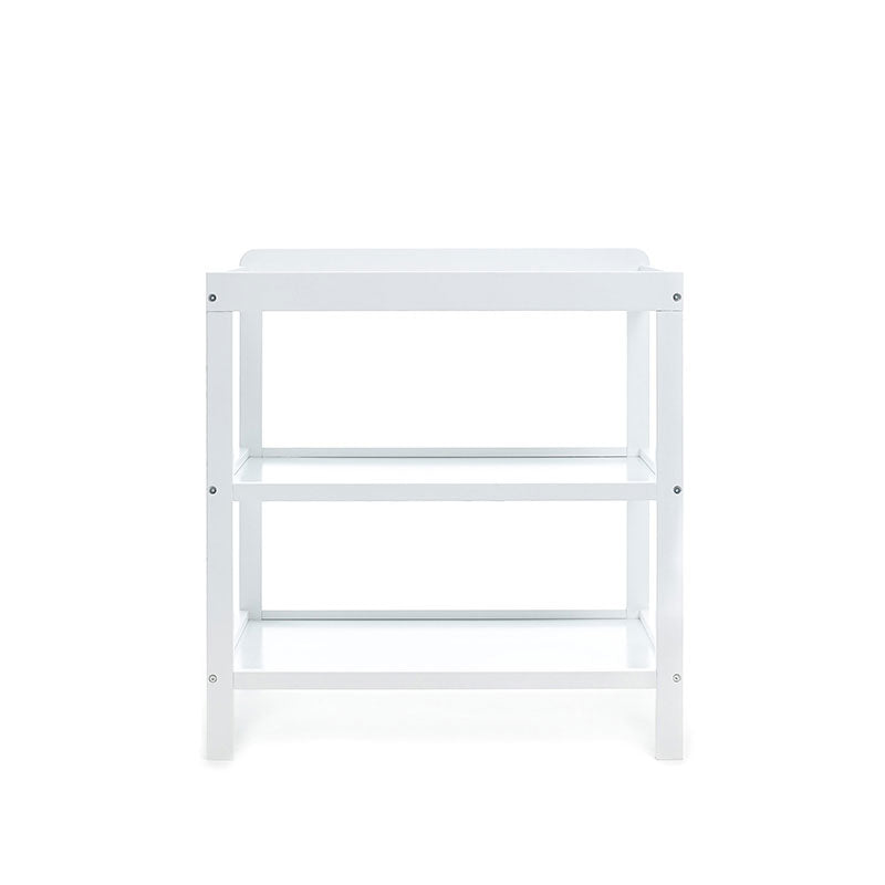 Open Changing Unit - White with Storage Shelves for Nursery