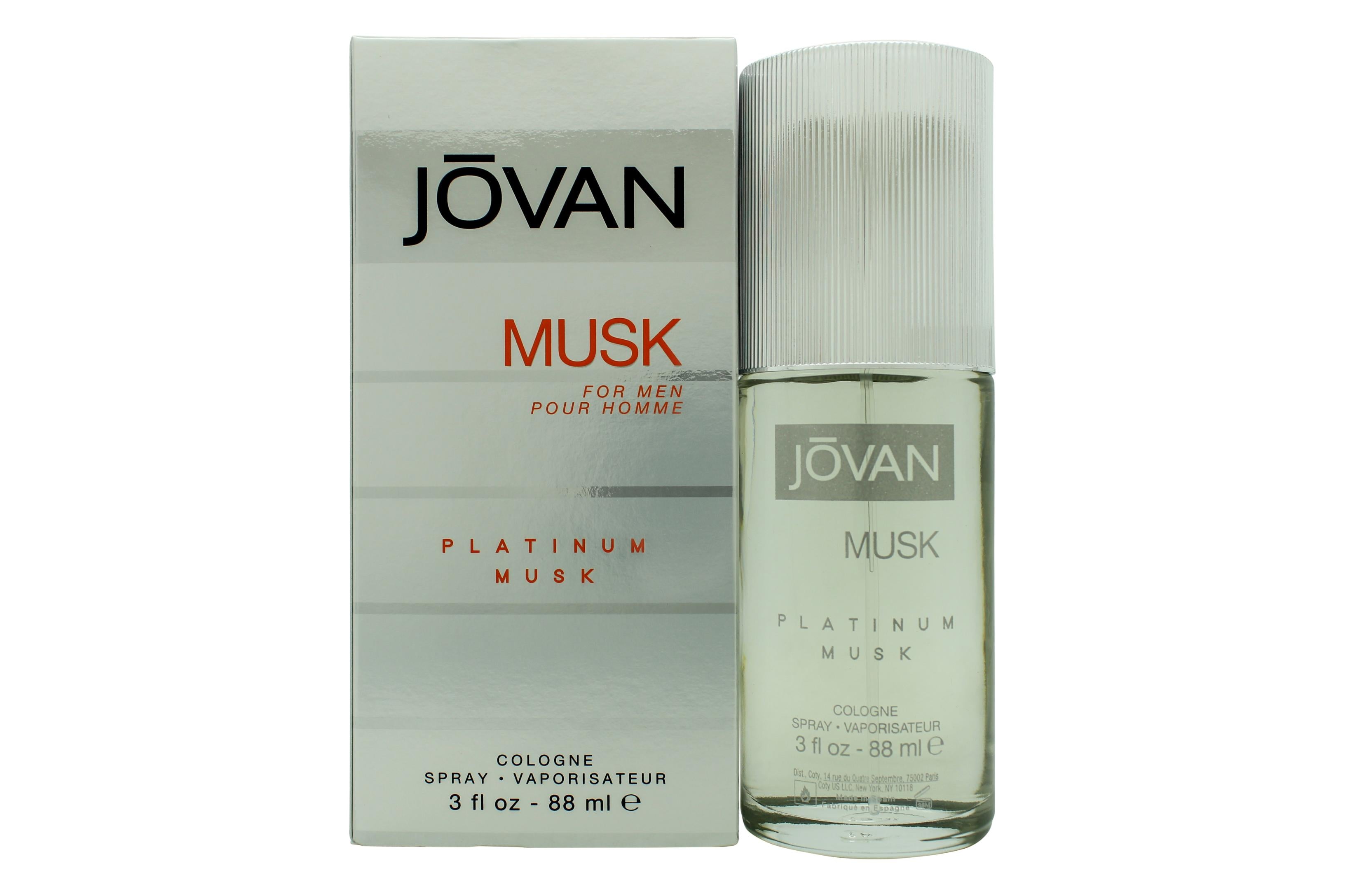 Jovan Musk For Men Eau De Cologne 88ml Spray - Platinum - de