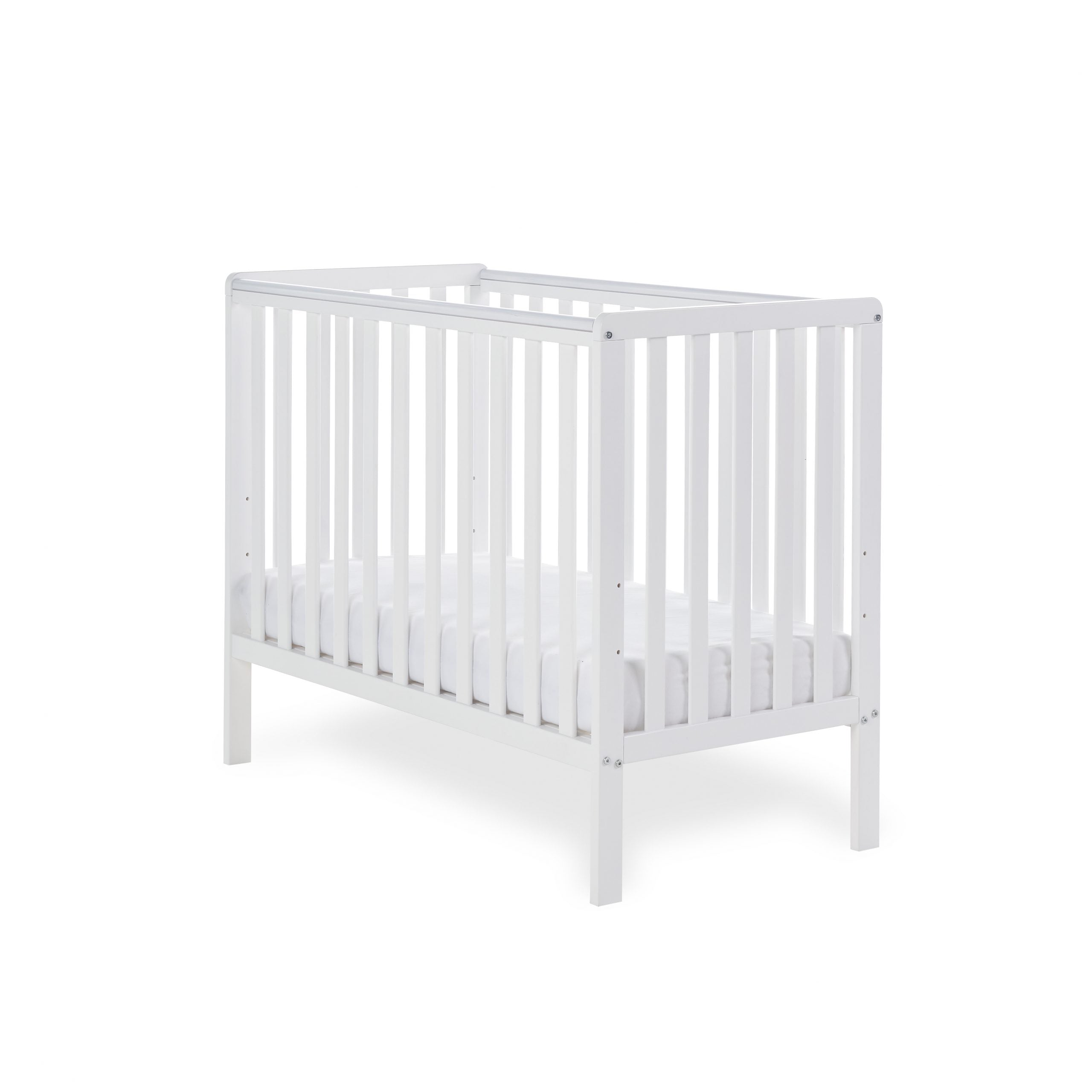 Bantam Space Saver Cot & Top Changer - White Design - Bundles