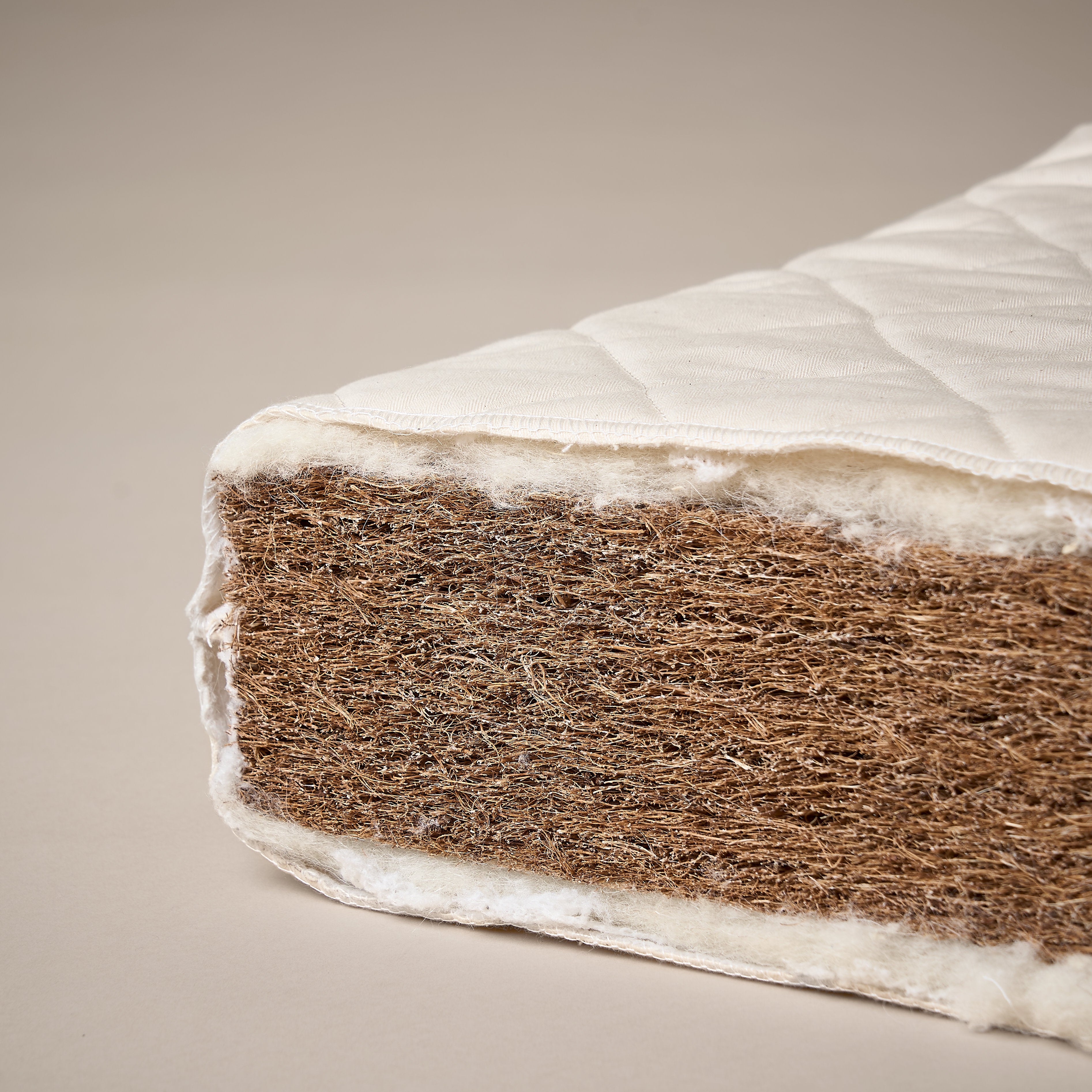 Natural Coir/Wool Mattress 140 x 70cm For Cot Bed - Mattresses