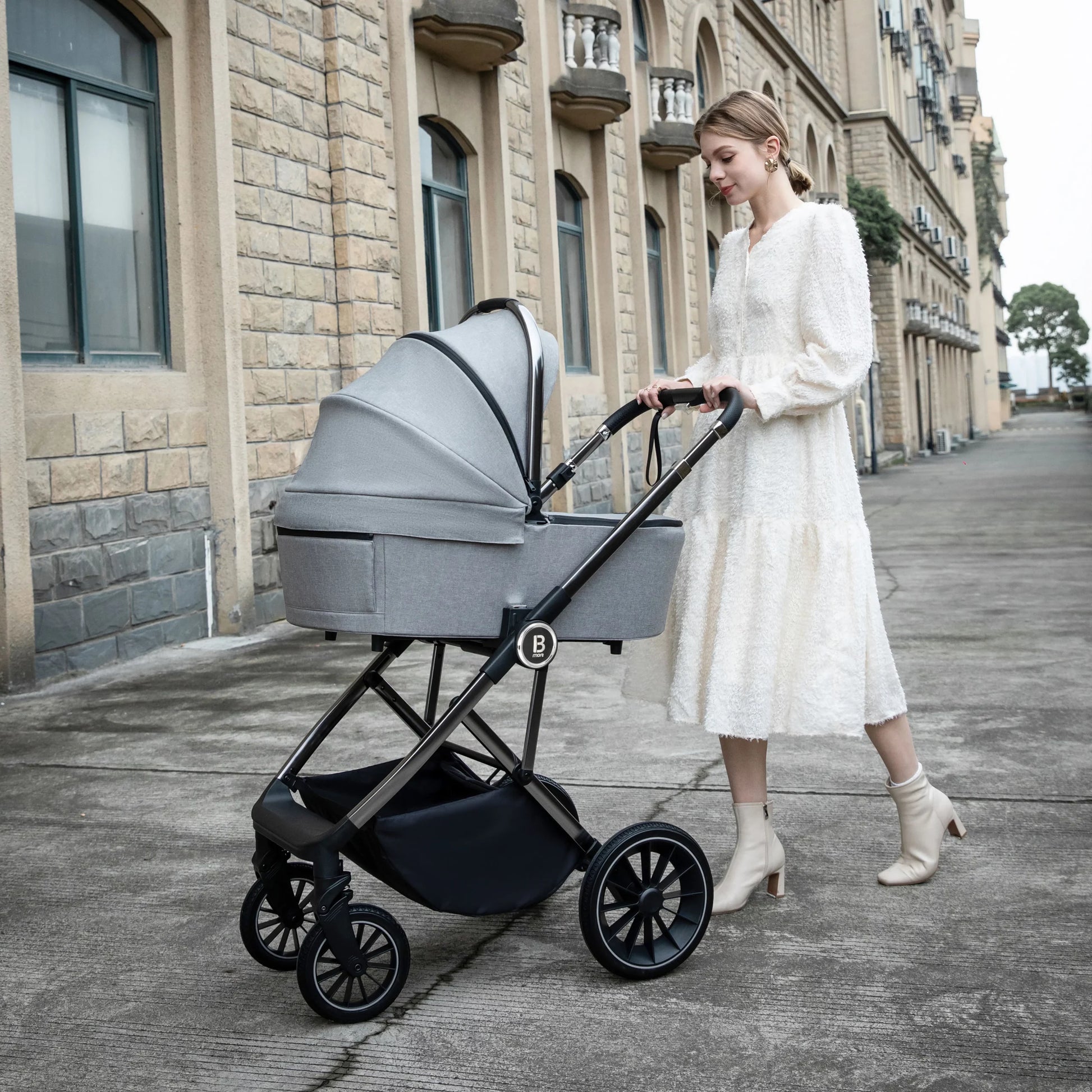 Chia Travel System Coco Car Seat with Carrycot and Accessories - Pushchair