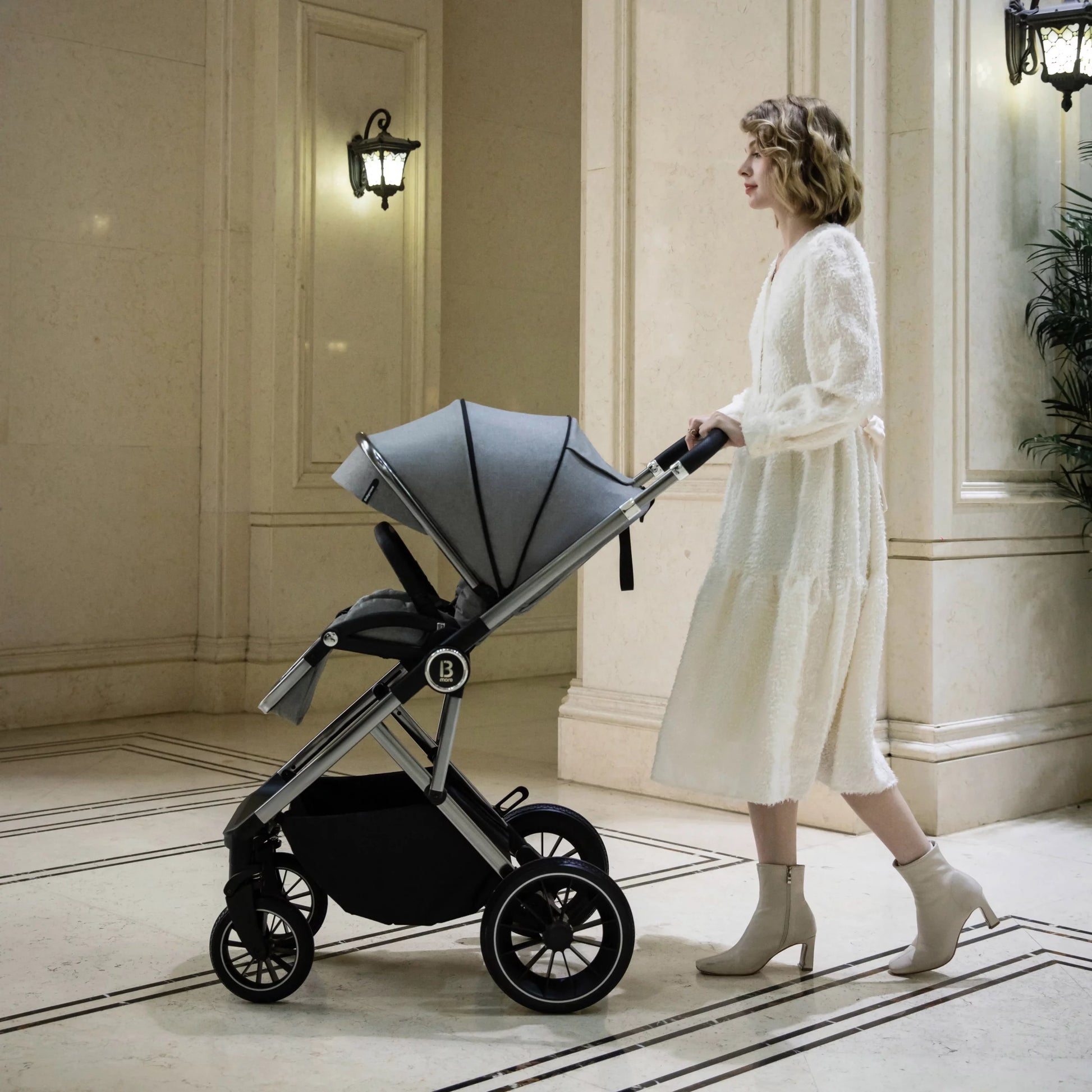 Chia Travel System Coco Car Seat with Carrycot and Accessories - Pushchair
