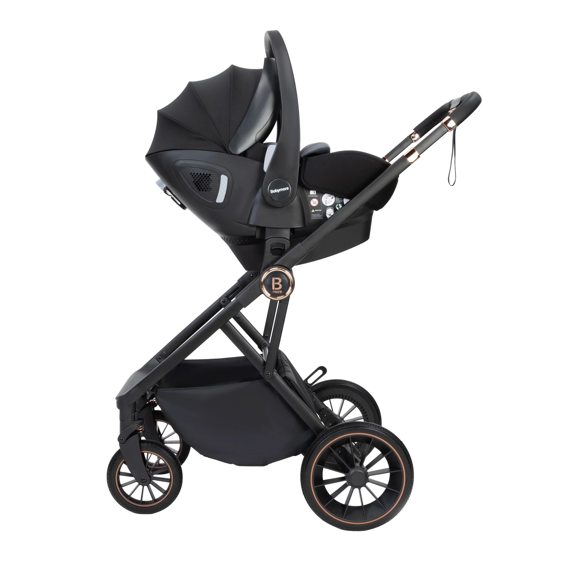 Chia Travel System Pecan Car Seat - Stylish Baby Bundle - Pushchair