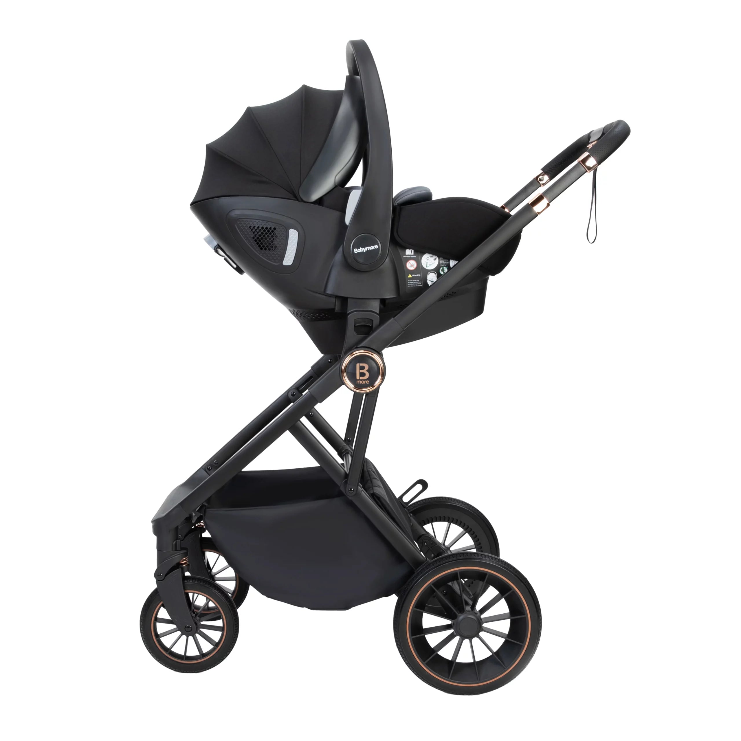 Chia Travel System Pecan Car Seat - Stylish Baby Bundle - Pushchair