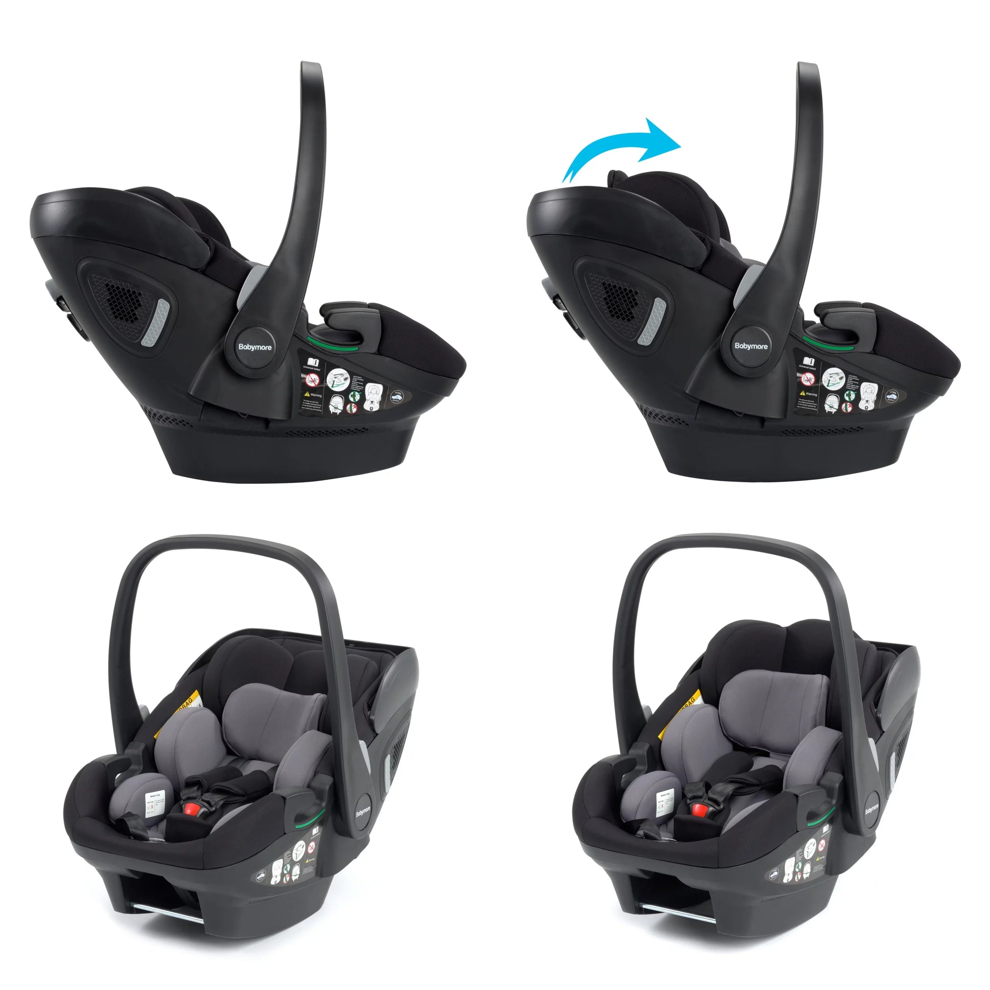 Chia Travel System Pecan Car Seat - Stylish Baby Bundle - Pushchair