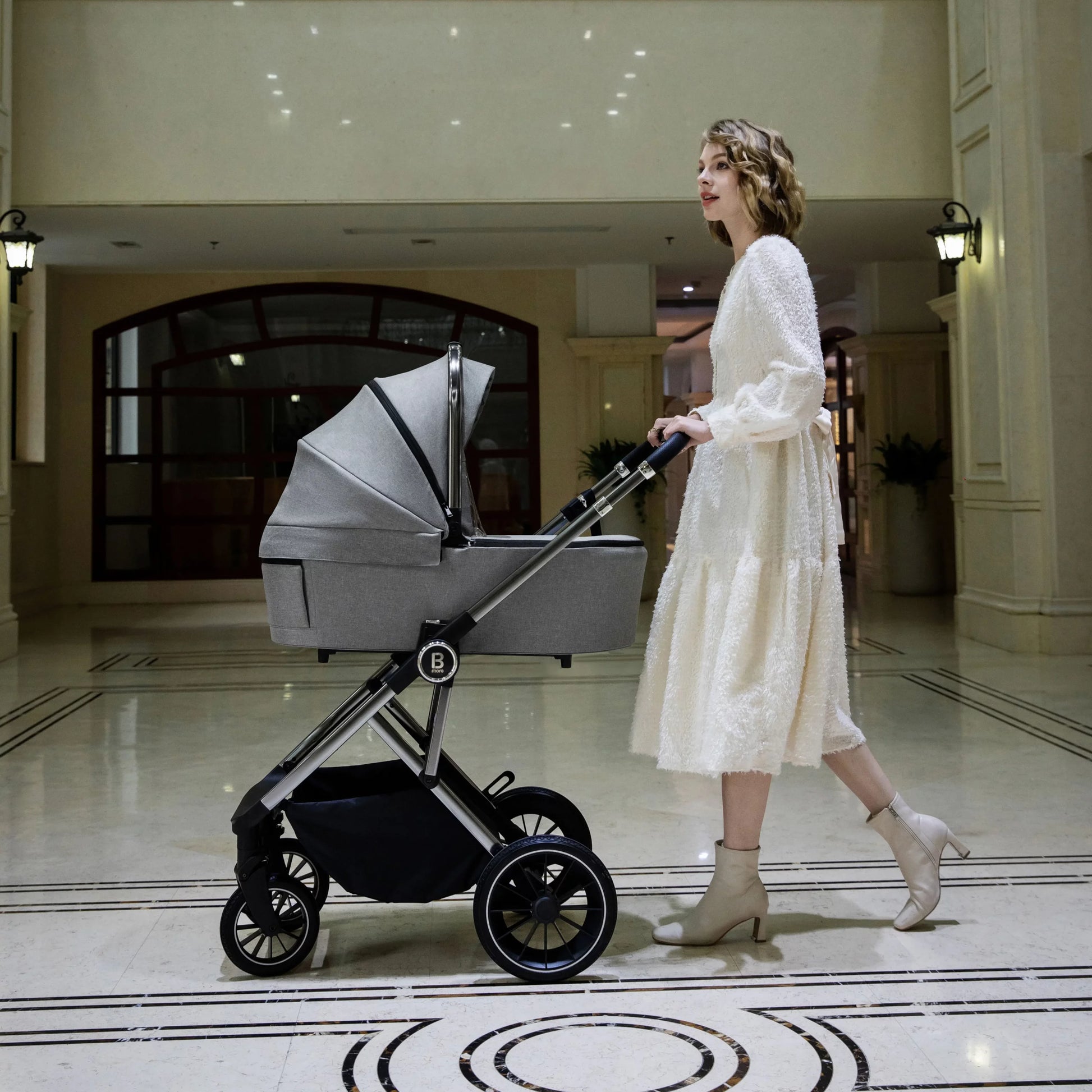 Chia Travel System Pecan Car Seat - Stylish Baby Bundle - Pushchair