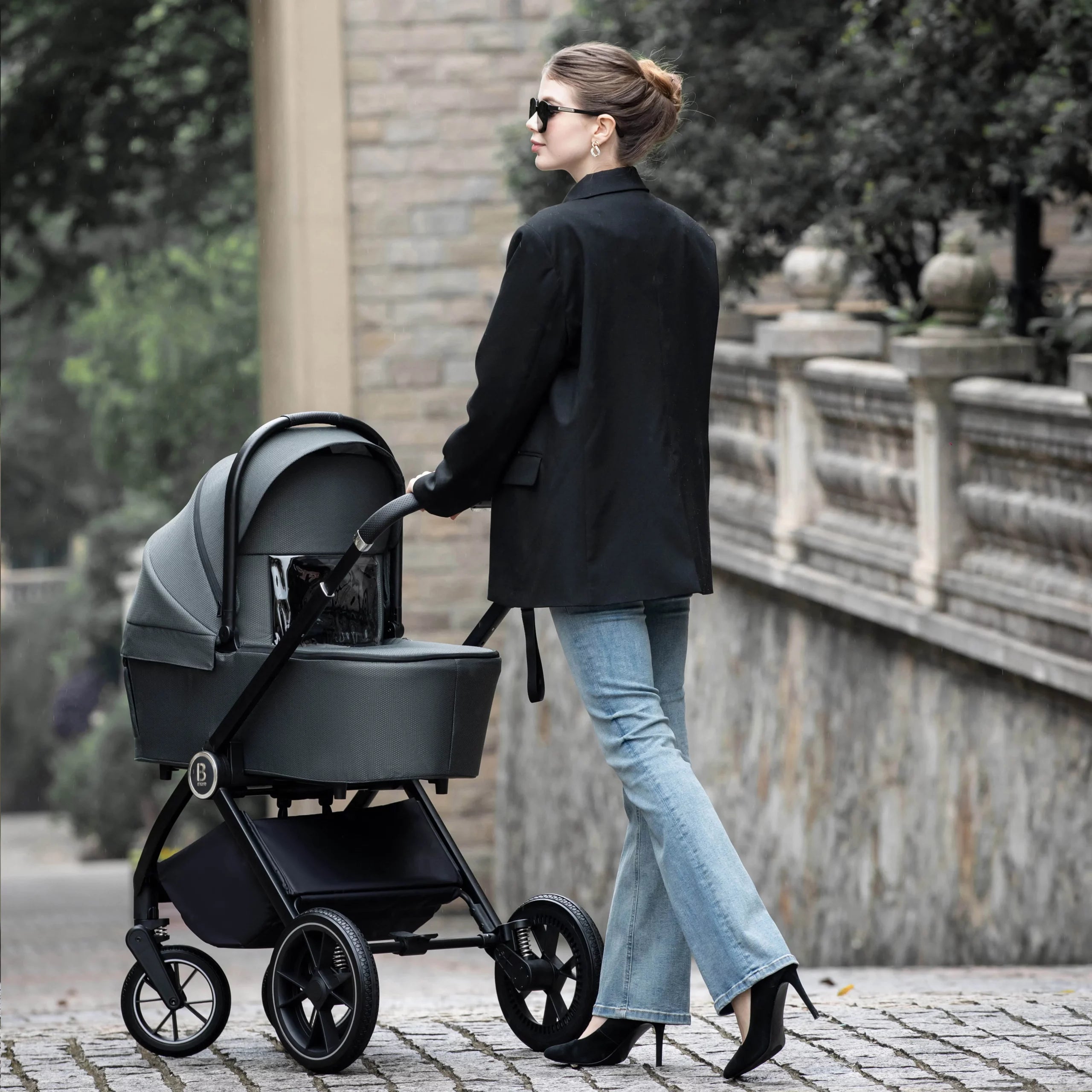 Kai Pram Pushchair Travel System with Carrycot and Car Seat