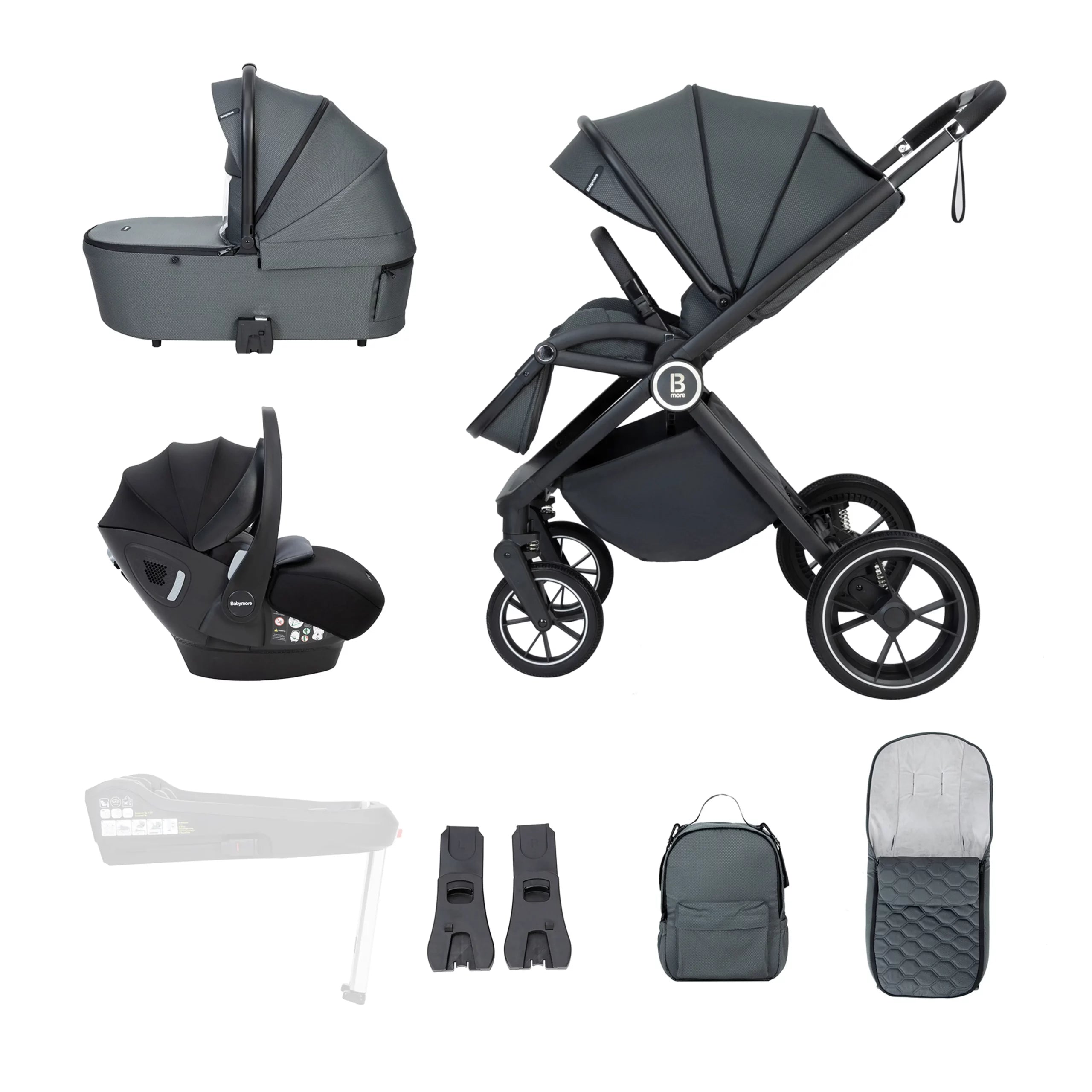 Kai Travel System Pecan Car Seat for Modern Parents - Pushchair