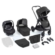 Memore V2 Travel System Pecan Car Seat Bundle for Babies - Black - Pushchair