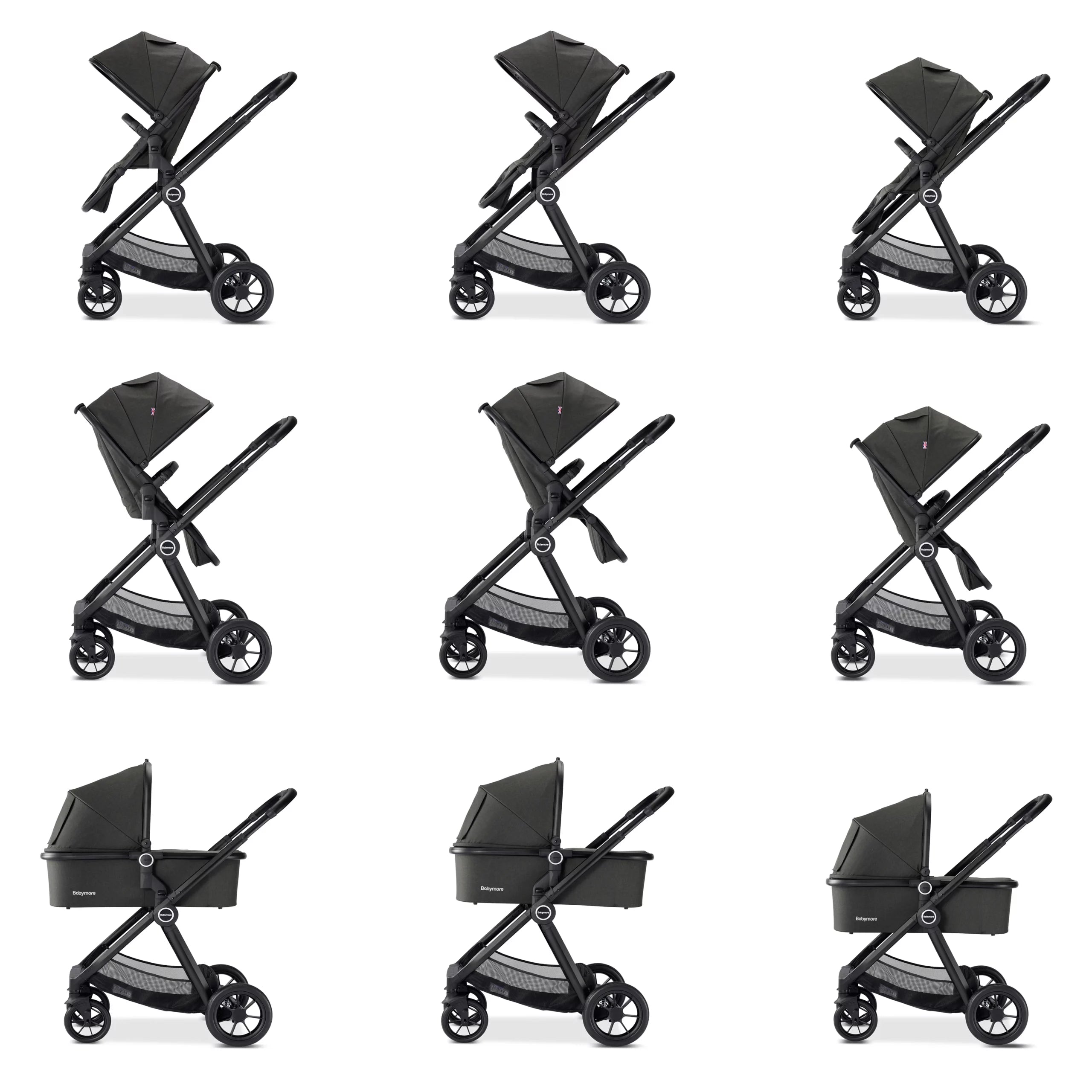 Memore V2 Travel System Pecan Car Seat Bundle for Babies - Pushchair