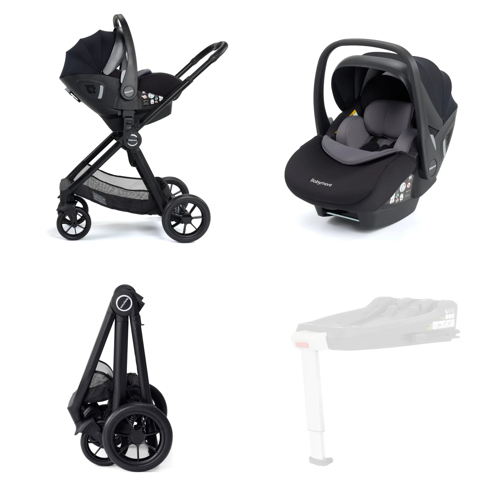 Memore V2 Travel System Pecan Car Seat Bundle for Babies - Pushchair