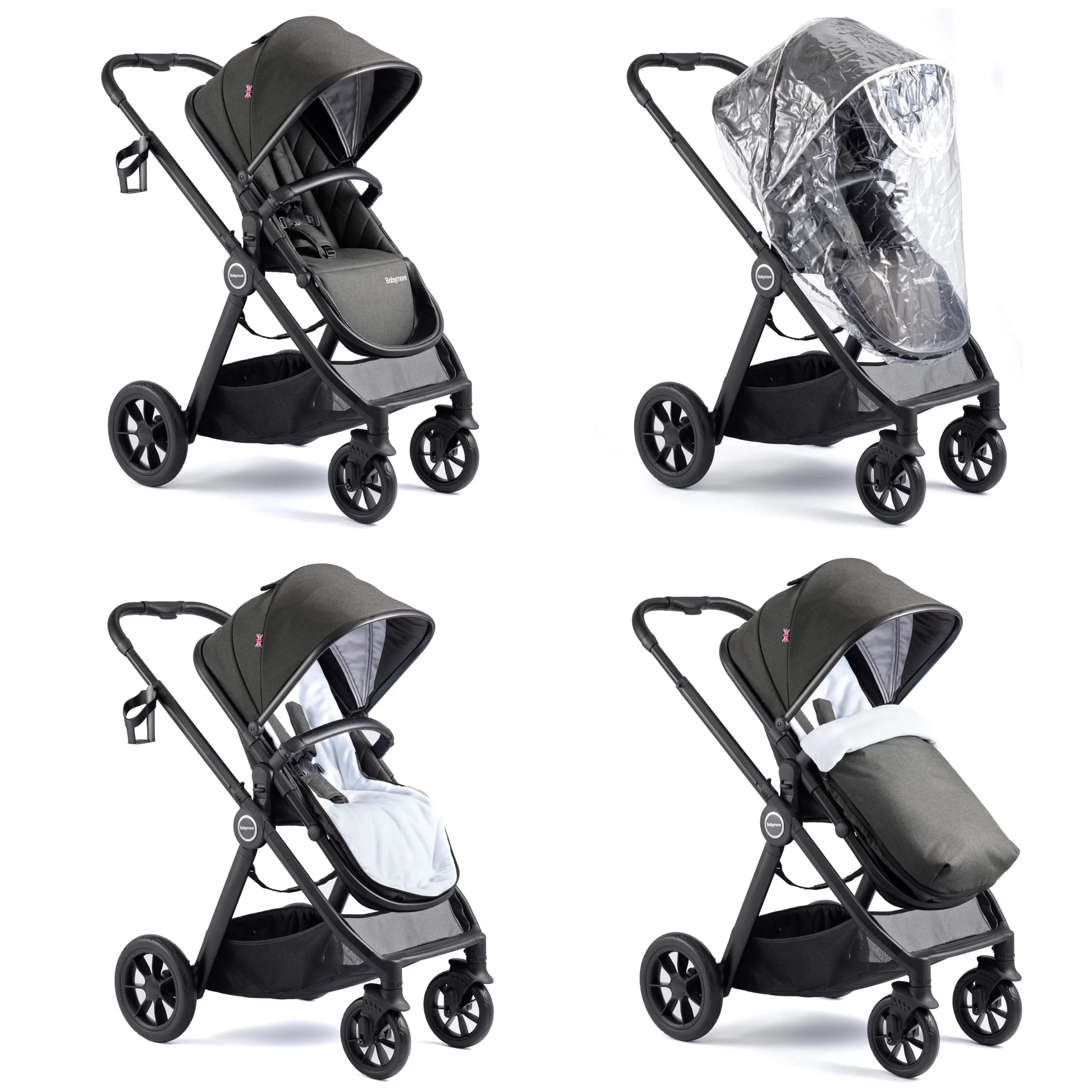 Memore V2 Travel System Pecan Car Seat Bundle for Babies - Pushchair