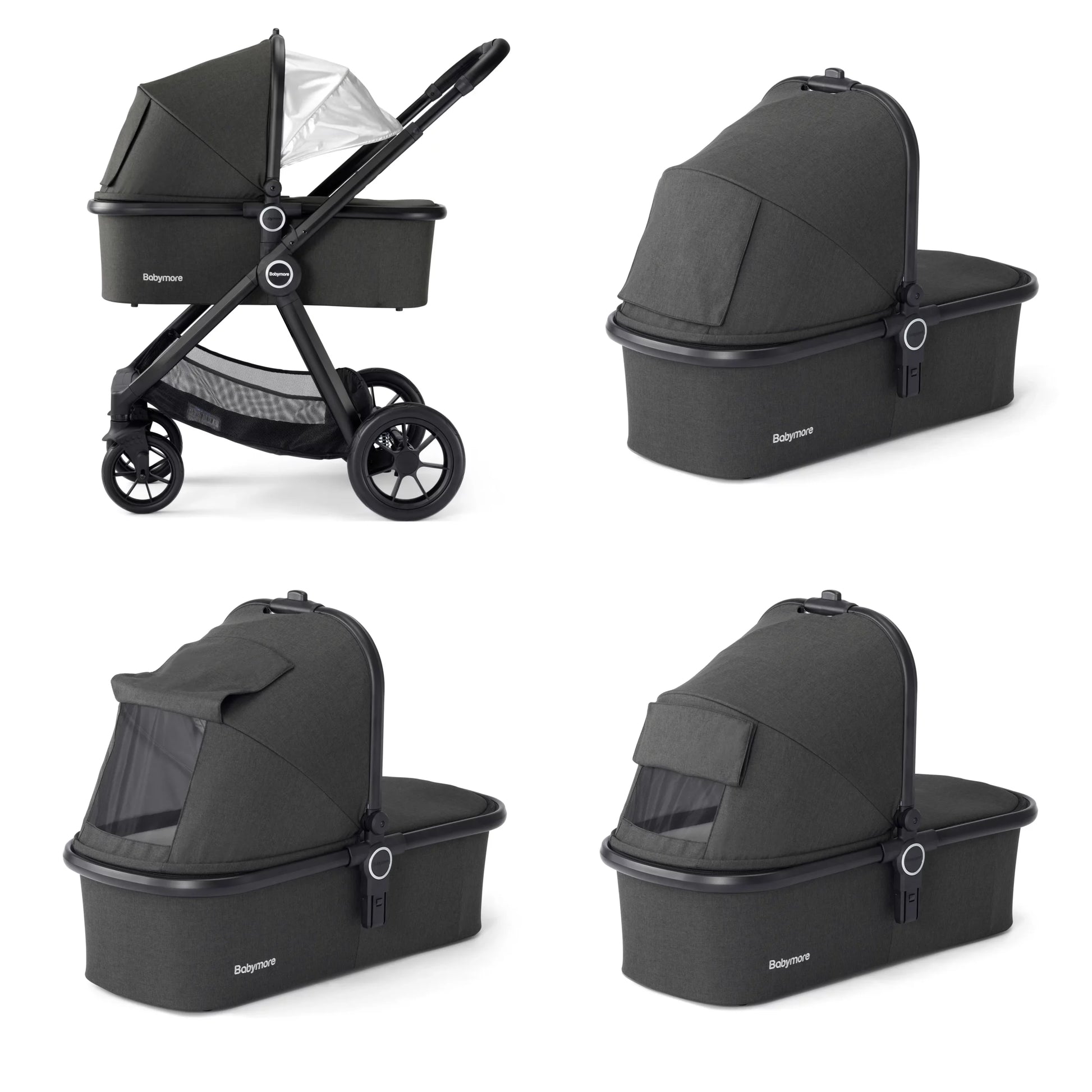 Memore V2 Travel System Pecan Car Seat Bundle for Babies - Pushchair