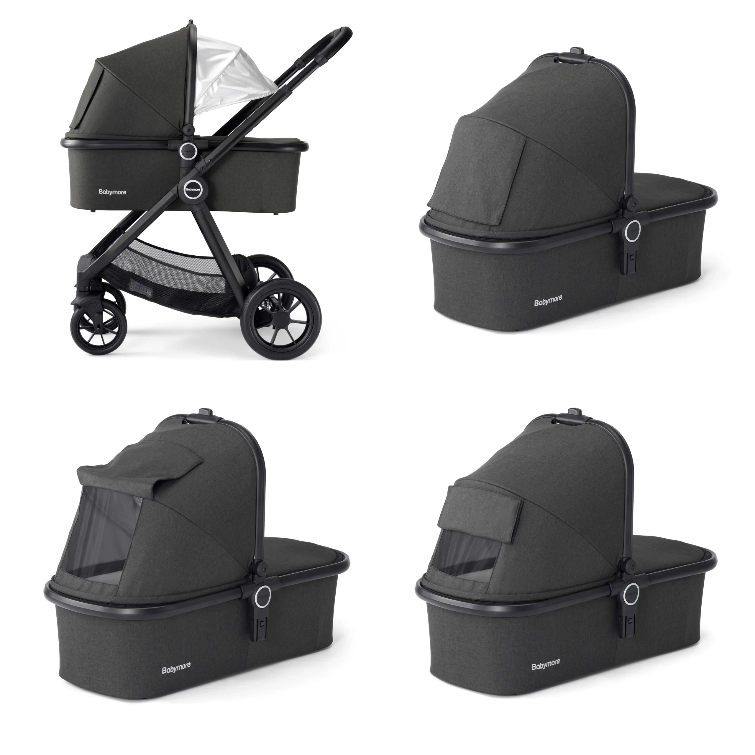 Memore V2 Travel System Pecan Car Seat Bundle for Babies - Pushchair