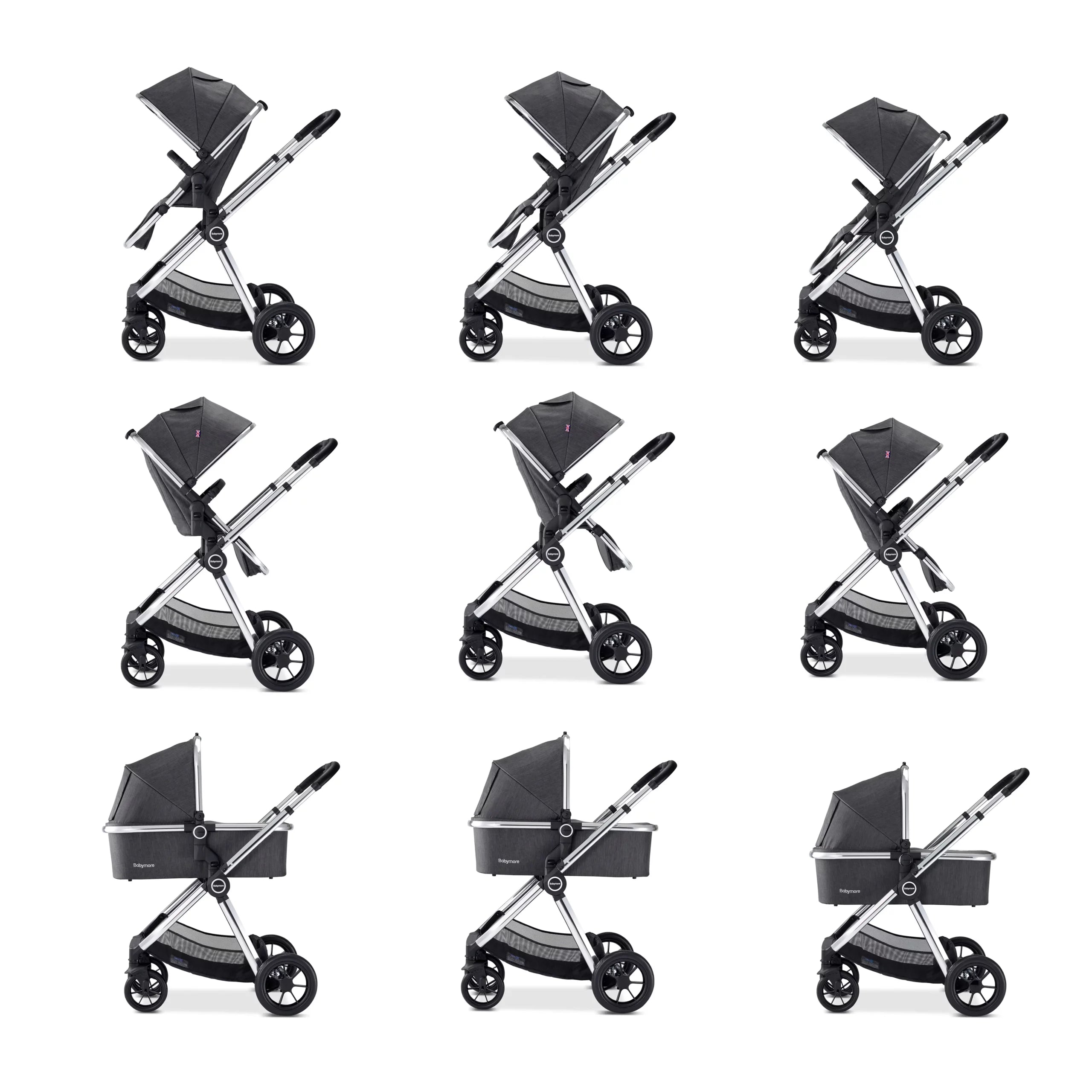 Memore V2 Travel System Pecan Car Seat Bundle for Babies - Pushchair