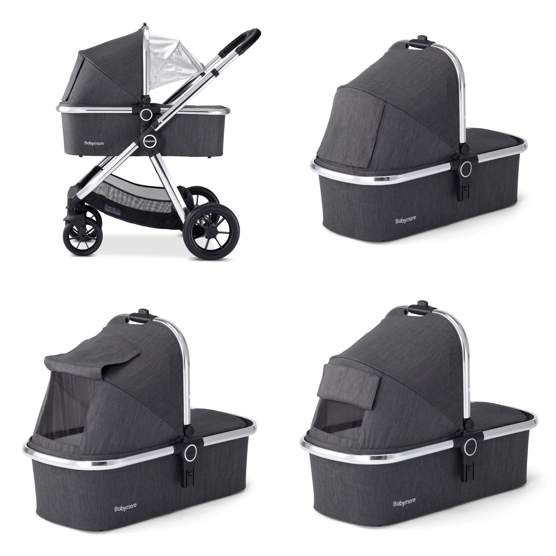 Memore V2 Travel System Pecan Car Seat Bundle for Babies - Pushchair