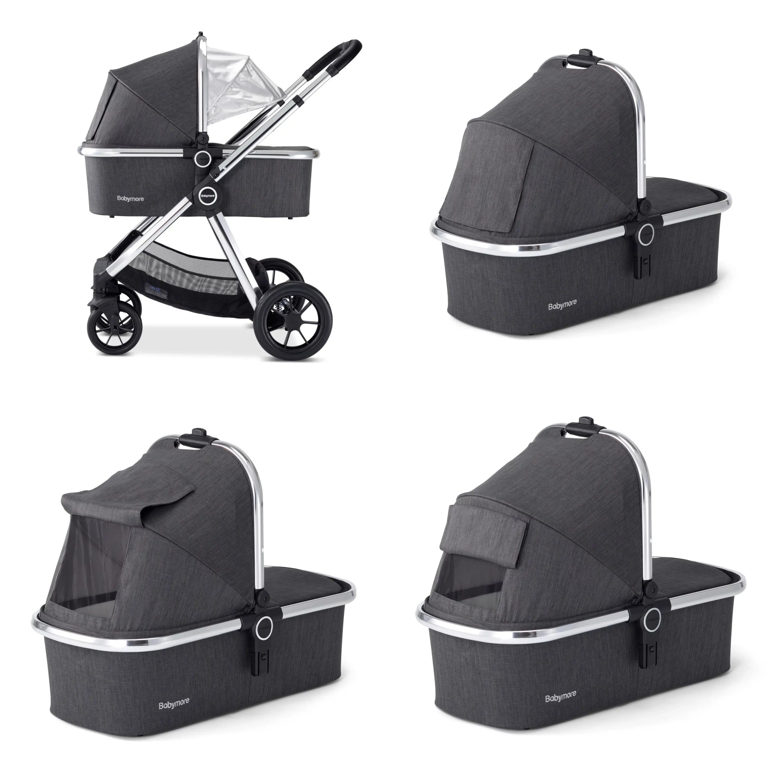 Memore V2 Travel System Pecan Car Seat Bundle for Babies - Pushchair