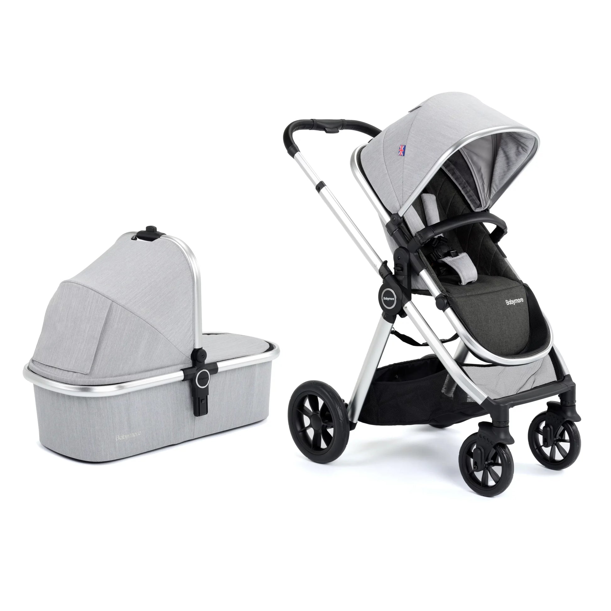 Memore V2 Travel System Pecan Car Seat Bundle for Babies - Pushchair