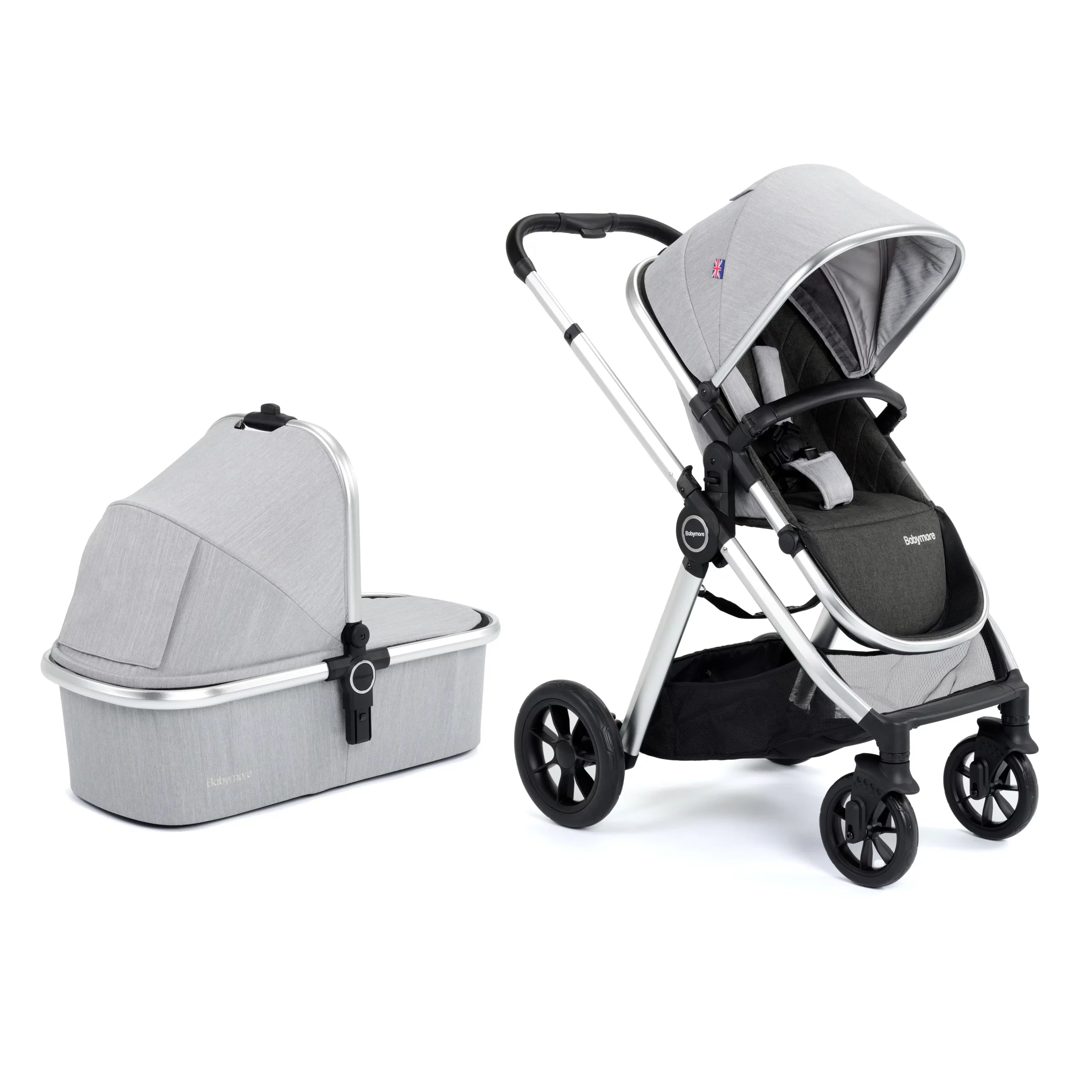 Memore V2 Travel System Pecan Car Seat Bundle for Babies - Pushchair