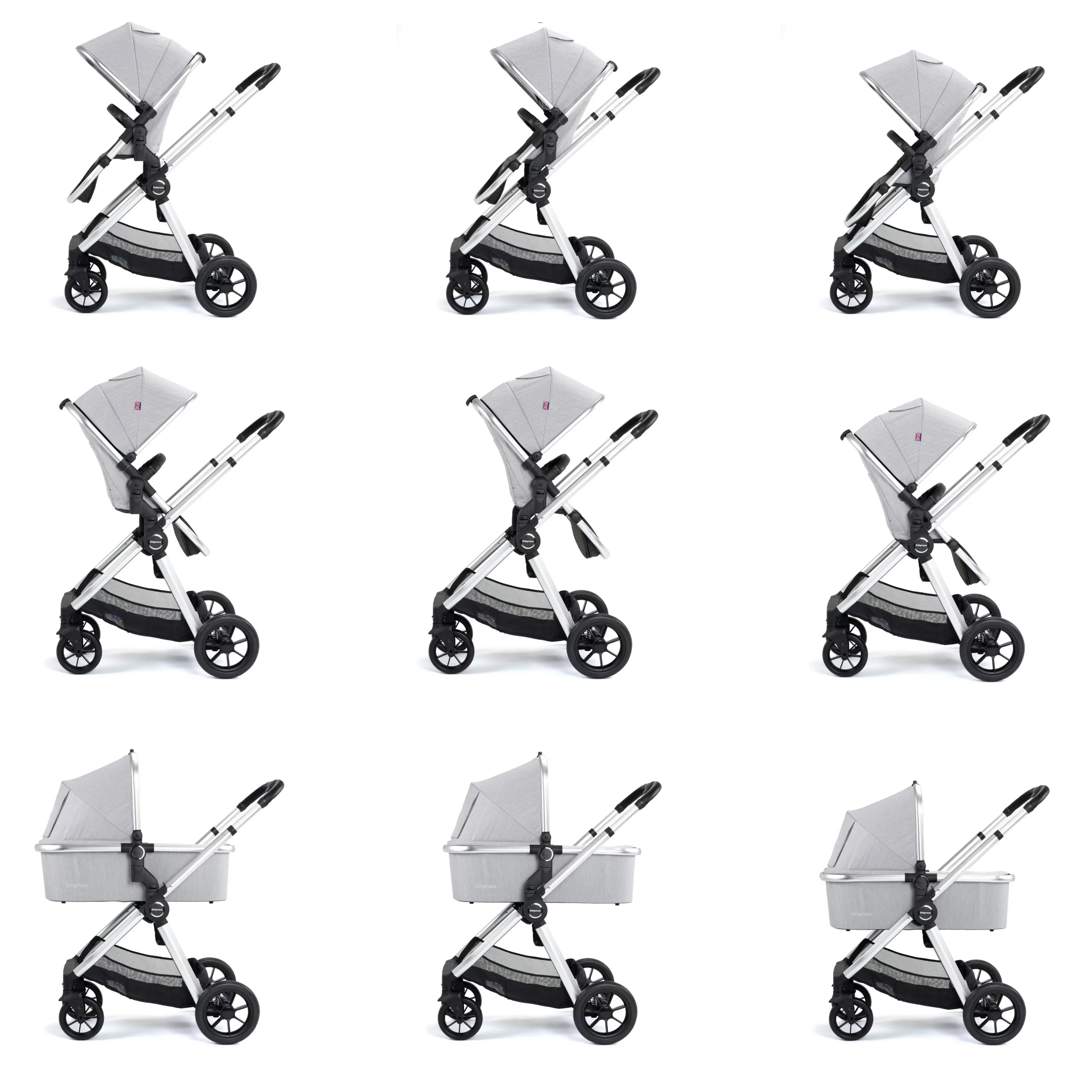 Memore V2 Travel System Pecan Car Seat Bundle for Babies - Pushchair