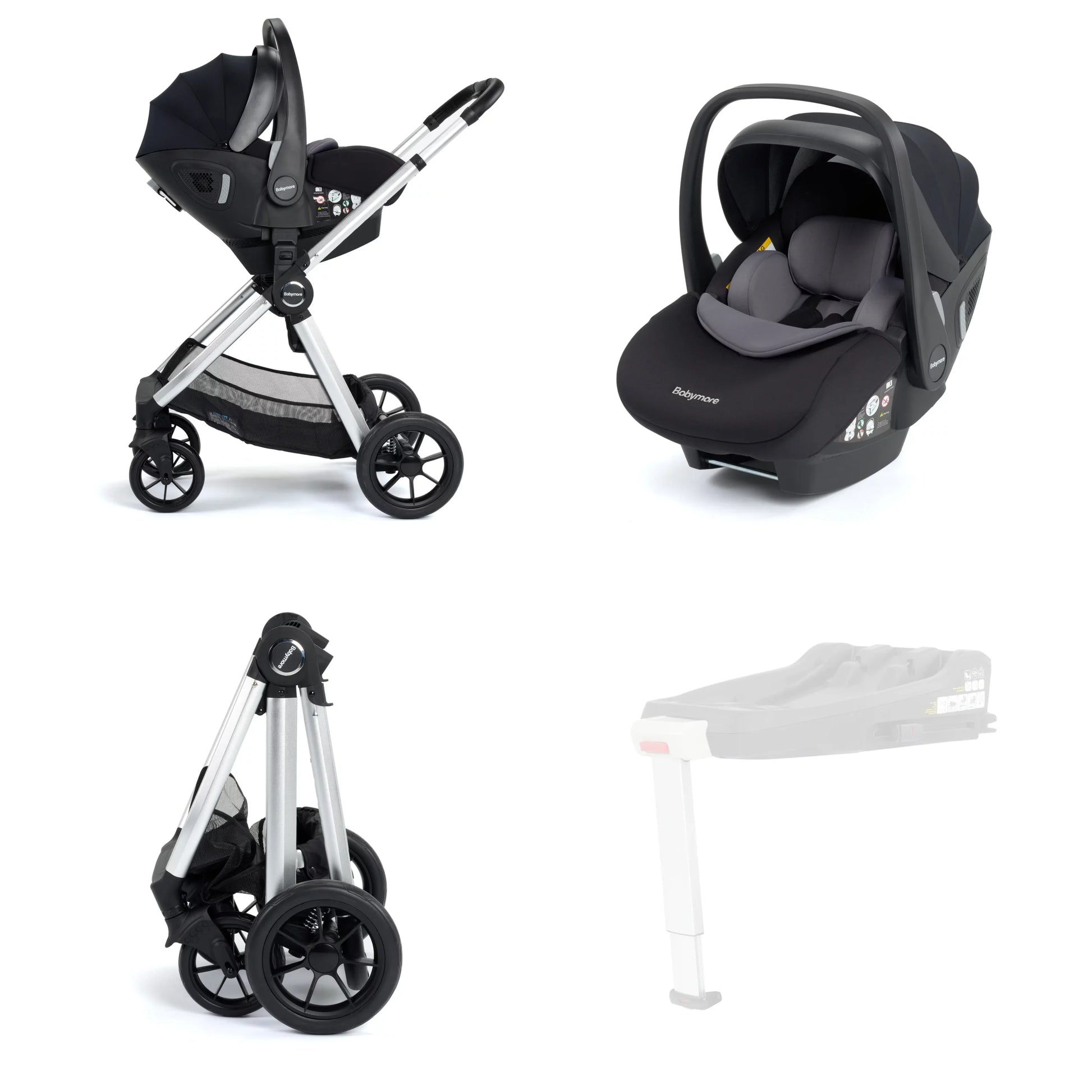 Memore V2 Travel System Pecan Car Seat Bundle for Babies - Pushchair