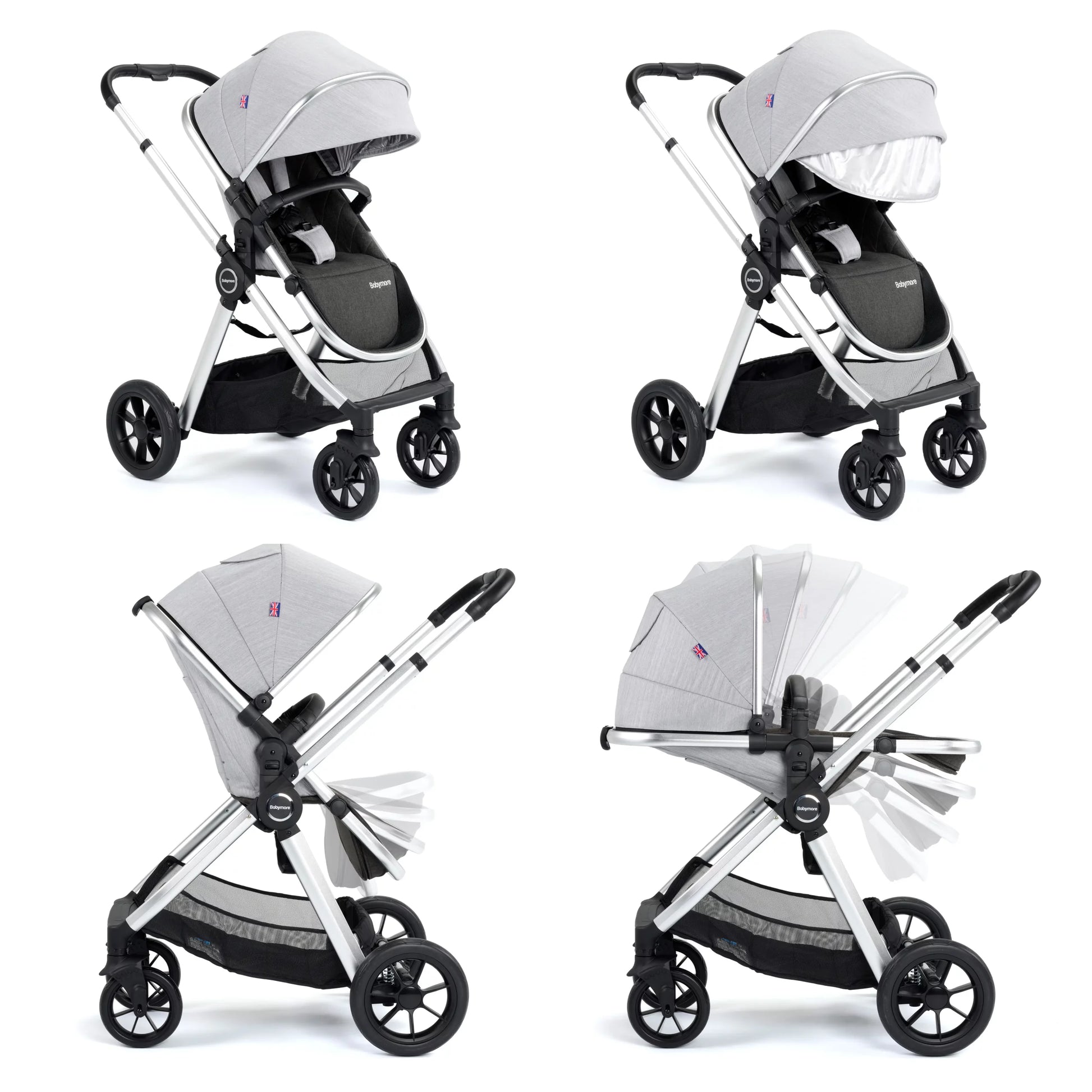 Memore V2 Travel System Pecan Car Seat Bundle for Babies - Pushchair