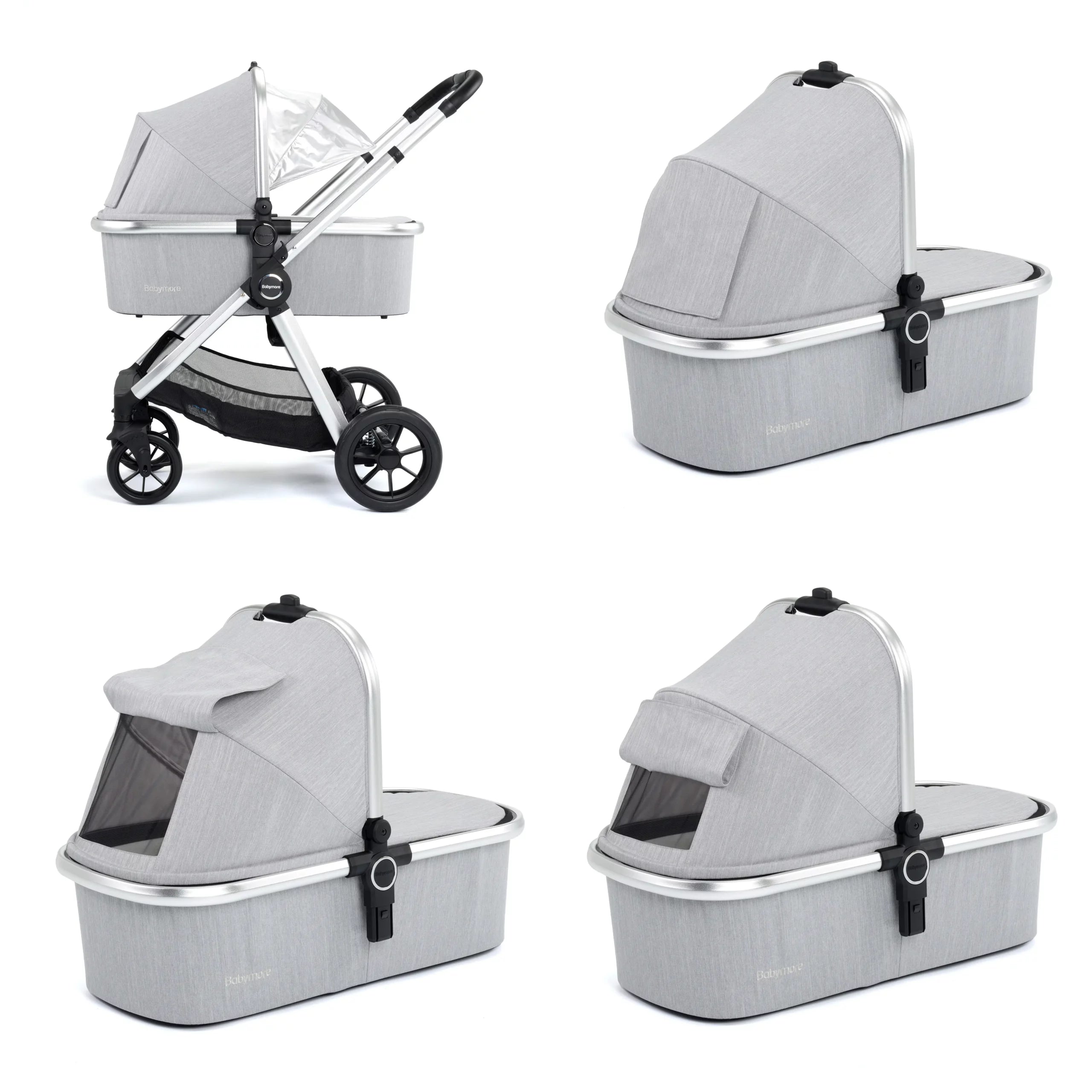 Memore V2 Travel System Pecan Car Seat Bundle for Babies - Pushchair
