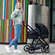 Mimi 2 in 1 Pram Pushchair for Newborns and Toddlers - Black