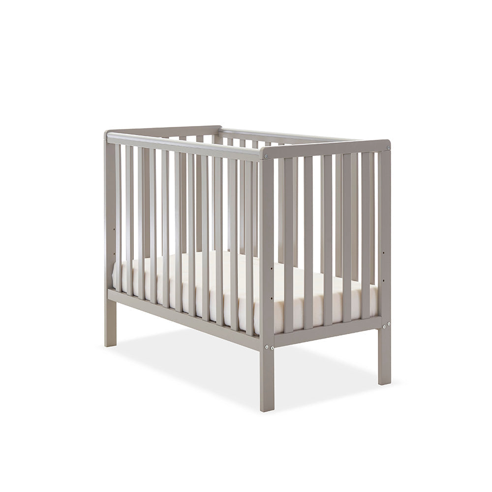 Bantam Space Saver Cot - Warm Grey for Infants and Toddlers - kneepillow.co.uk