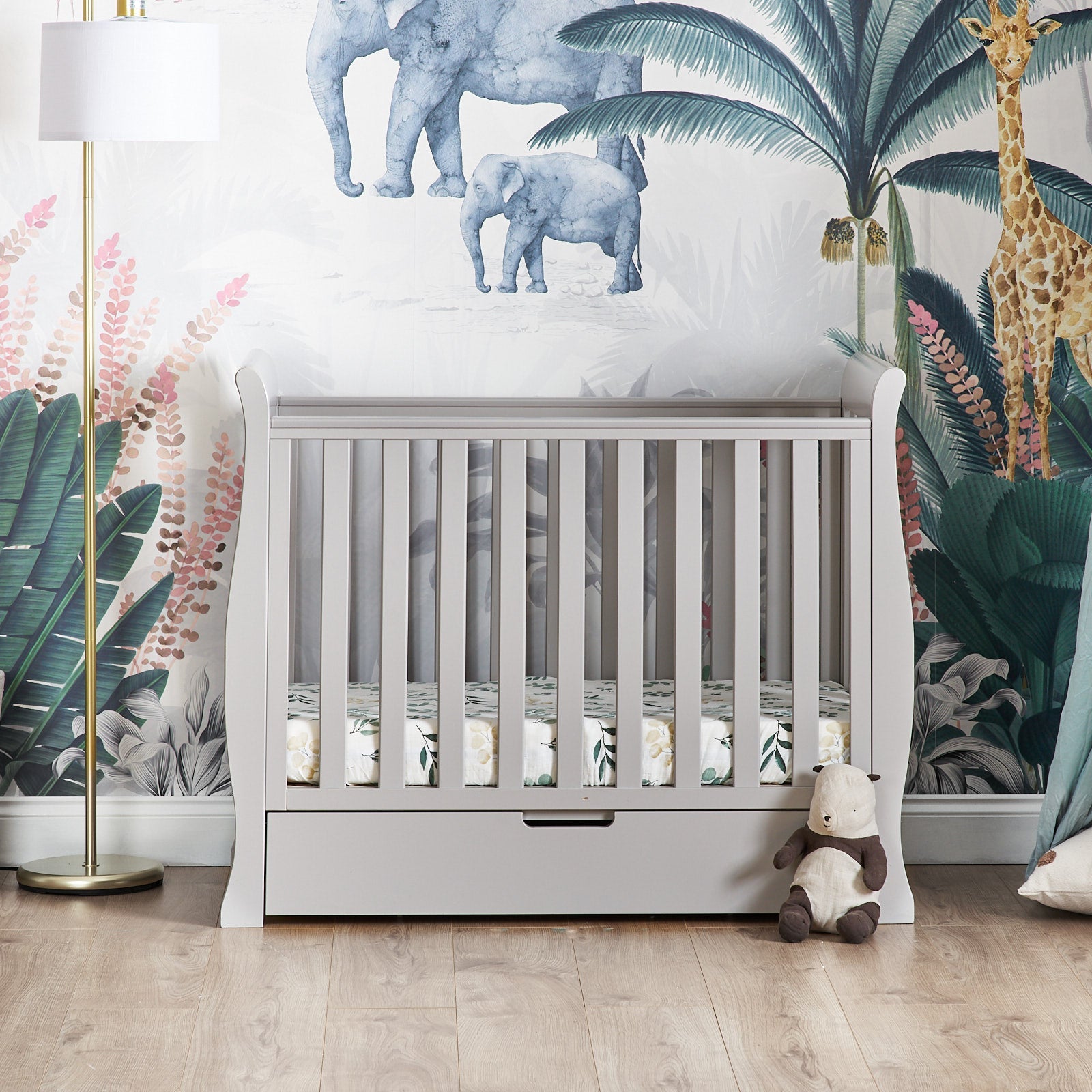 Stamford Space Saver Sleigh 2 Piece Room Set Warm Grey - Sets