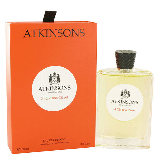 Atkinson 24 Old Bond Street Eau de Cologne 100ml Spray - Unisex Luxury British Fragrance with Citrus & Amber Notes