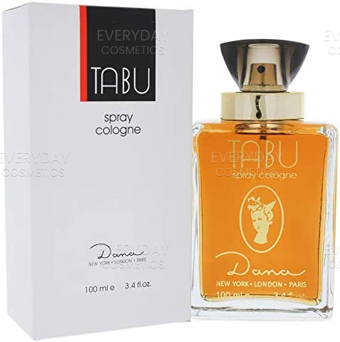 Dana Tabu Eau de Cologne 100ml Spray - Sensual Premium Perfume For Her Long Lasting Classic Scent