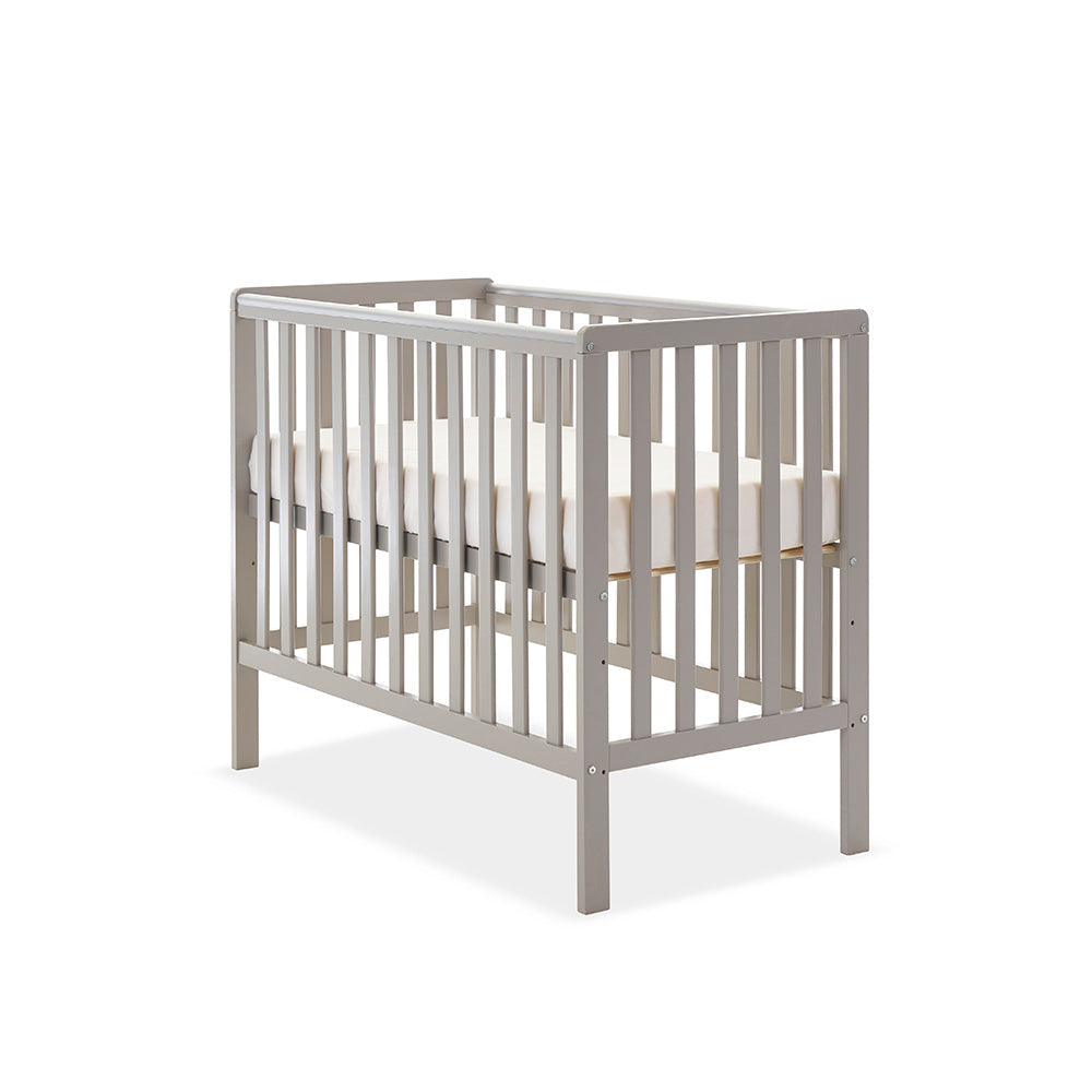 Bantam Space Saver Cot - Warm Grey for Infants and Toddlers - kneepillow.co.uk
