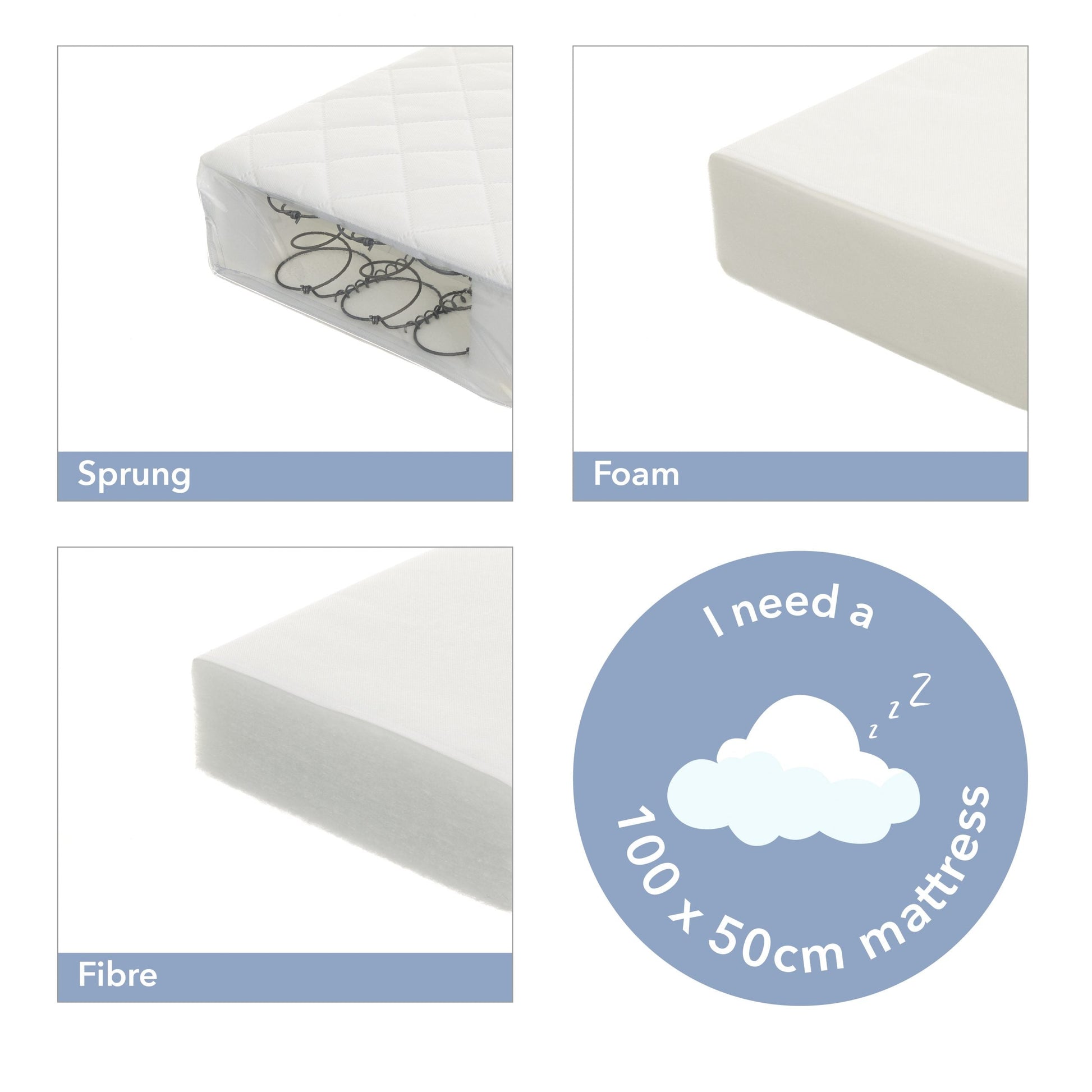 Bantam Space Saver Cot - Warm Grey for Infants and Toddlers - kneepillow.co.uk