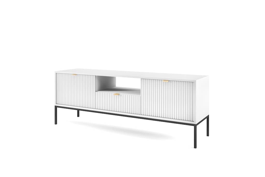 Nova TV Cabinet 154cm White Matt Living Room TV Cabinet 