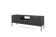 Nova TV Cabinet 154cm Black Matt Living Room TV Cabinet 